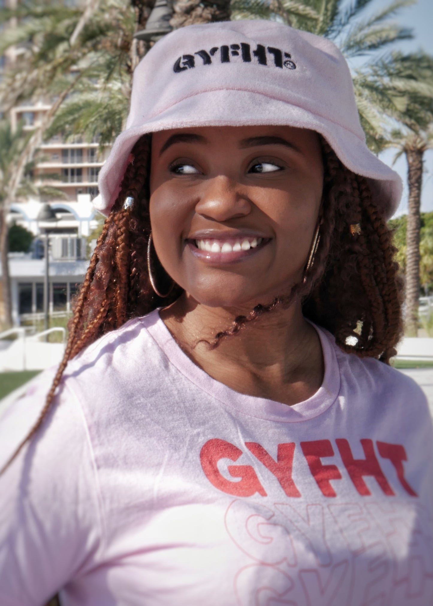 Terry cloth bucket hat
