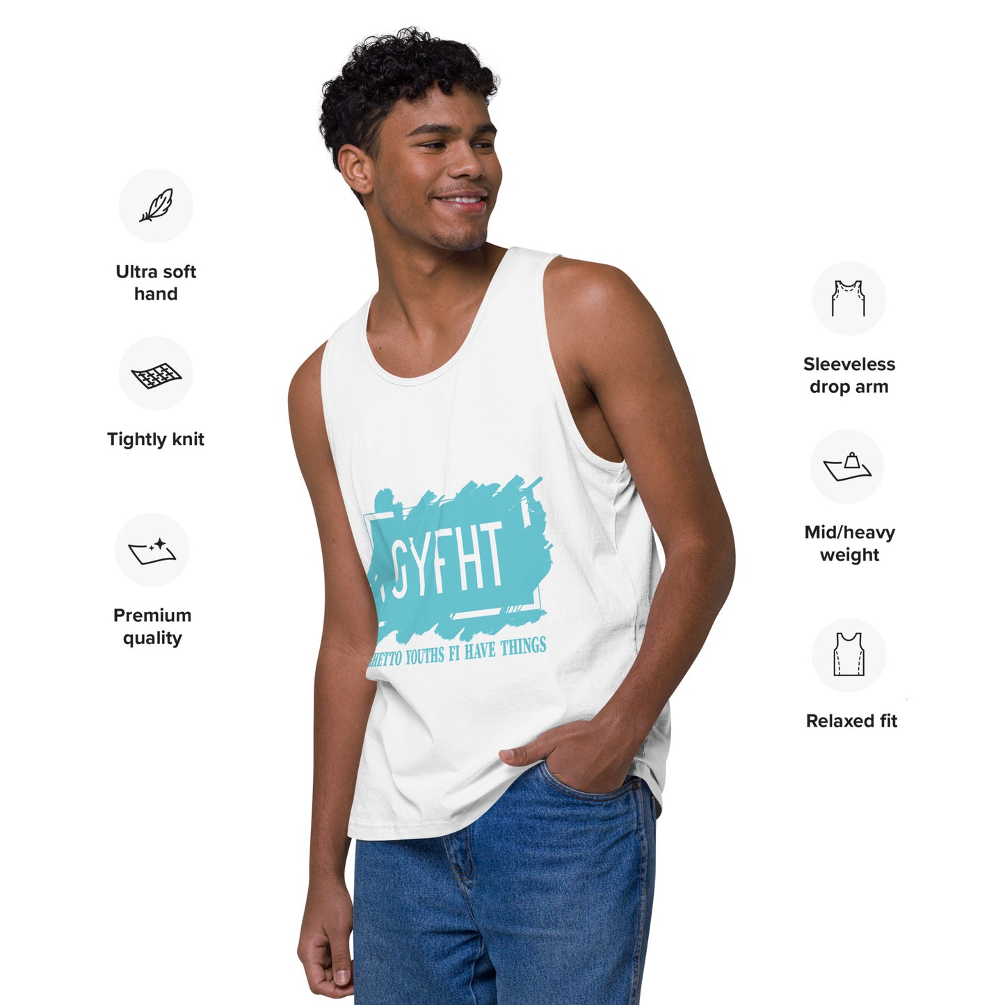 Gyfht Meaning Men’s premium tank top